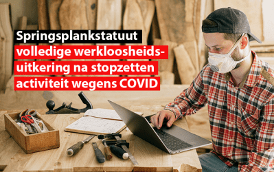 De zelfstandigen met een springplankstatuut krijgen hun volledige werkloosheidsuitkering bij een onderbreking van hun activiteit