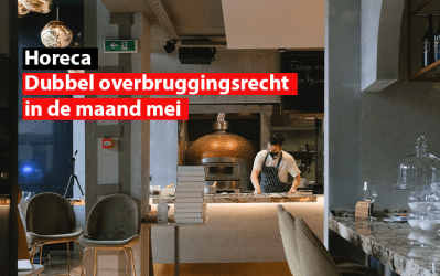 Horeca : dubbel overbruggingsrecht in de maand mei